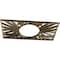 Ekena Millwork Hoover Architectural Grade PVC Pierced Medallion, 16"W x 8"H x 5 7/8"ID x 1/2"P, Antiqued Brass CMPP16X08HOABS - alternate 5